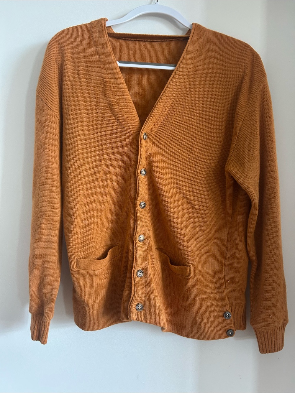 Vintage Rust Orange Cardigan
